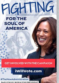 The Fighting For The Soul Of America message rebuilt as a vertical unit.